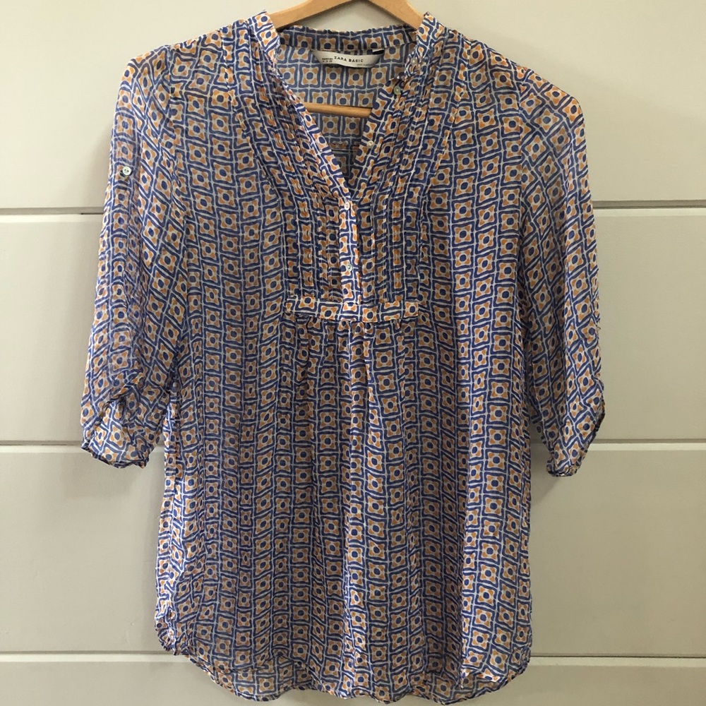 Zara sheer top